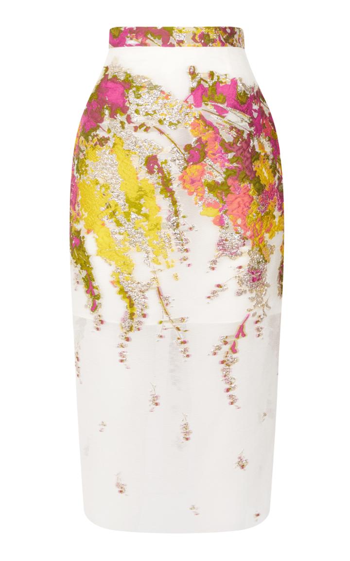 Malene Oddershede Bach Ida Floral Jacquard Skirt