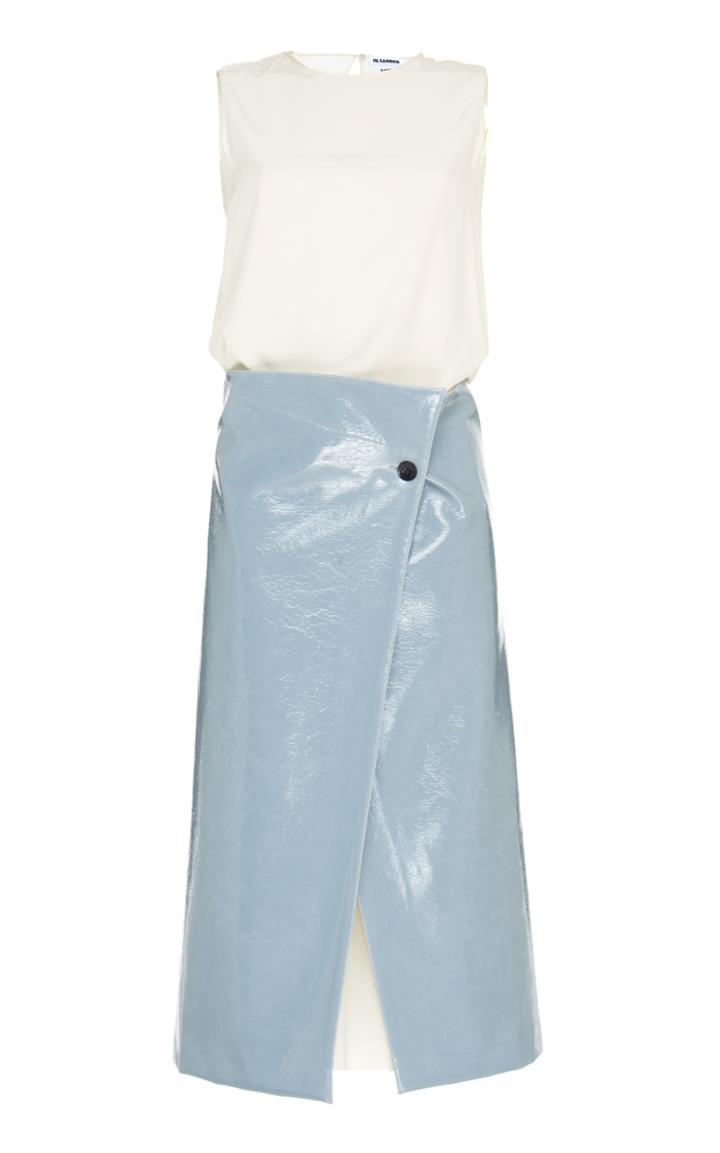 Jil Sander Fontain Sleeveless Midi Dress