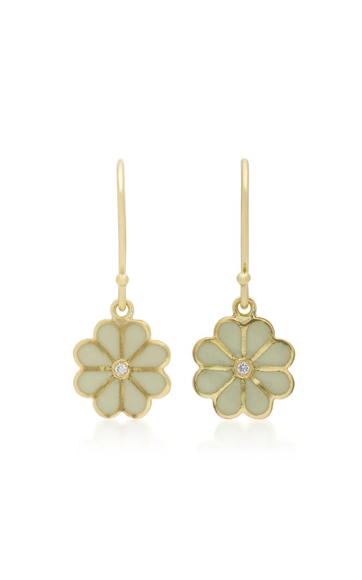 Amrapali Rosette 18k Gold And Diamond Earrings