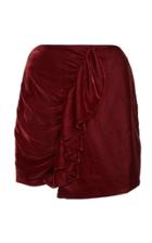 Patbo Velvet Mini Skirt