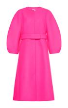 Delpozo Belted Voluminous Wool Coat