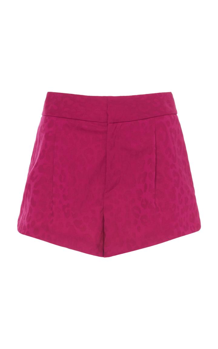 Moda Operandi Dundas Leopard-jacquard Wool-blend Shorts Size: 36