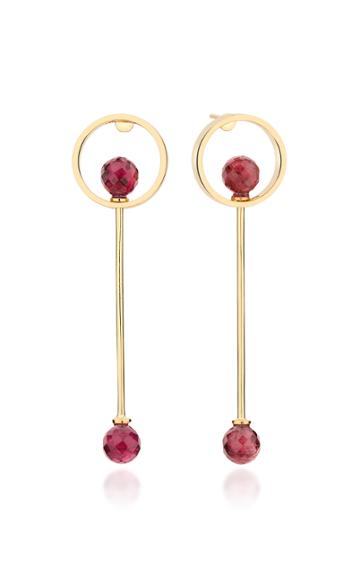 Yael Sonia 18k Gold And Tourmaline Earrings