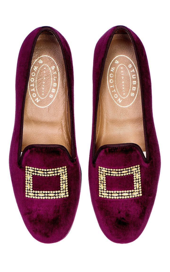 Stubbs & Wootton Filigree Buckle Slipper