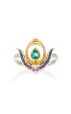 Ele Karela Emerald Anther Multi-stone Ring