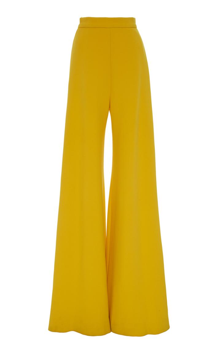Brandon Maxwell Double Face Wide Leg Pants