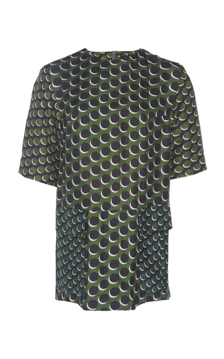 Biyan Sellaby Printed Silk Blouse