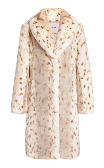 Faz Not Fur Snow Lynx Faux Fur Coat