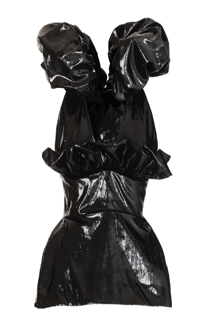 Maticevski Dramatique Glossed Tinsel Top