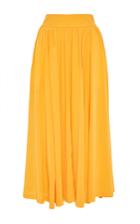 Apiece Apart Silk Valencia Circle Skirt In Msrigold