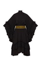Marianna Senchina Black Gypsy Sleeve Dress