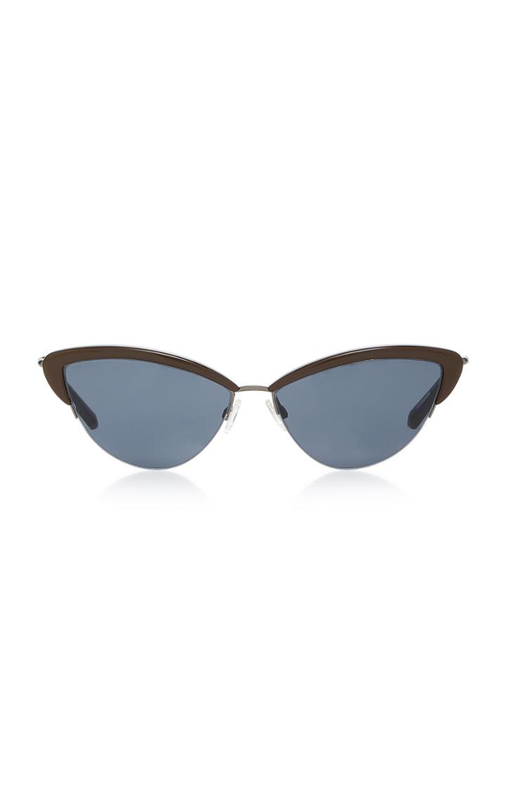 Kate Young Ally Cat-eye Acetate And Stainless-steel Sunglasses