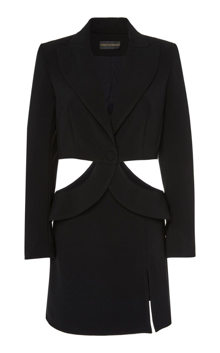 Christian Siriano Cut-out Tuxedo Dress