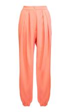 Lake Studio High-waist Pleated Crepe Harem Pants