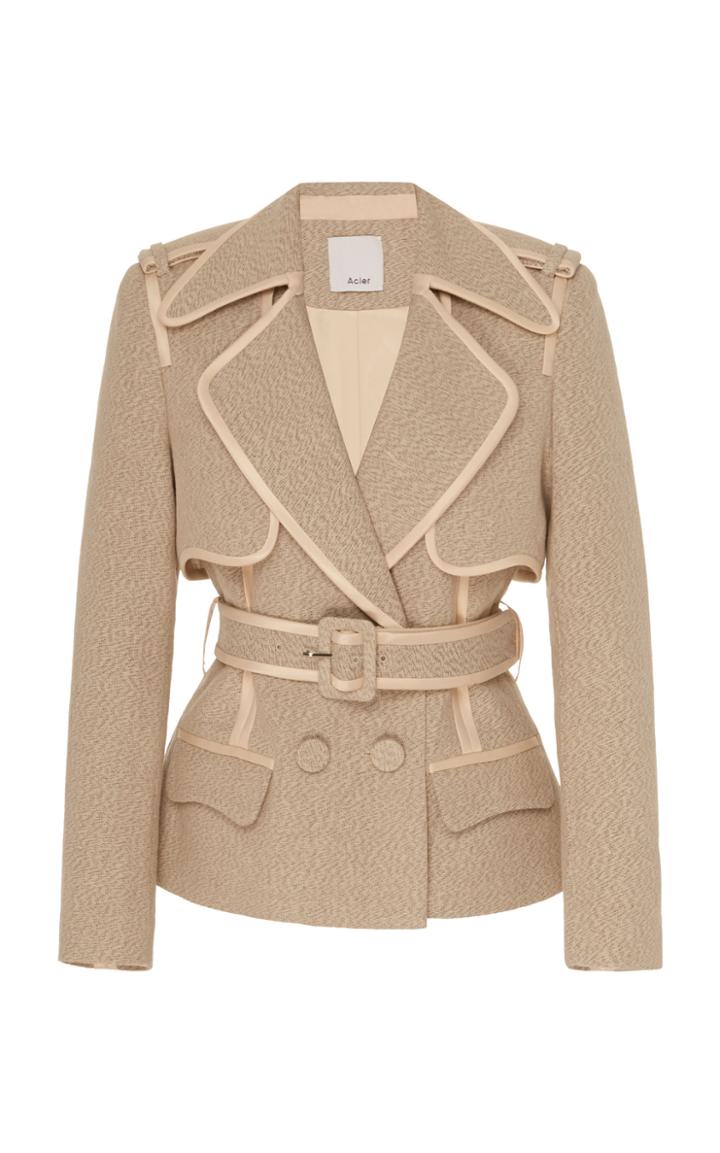 Moda Operandi Acler Graham Linen Blend Jacket Size: 2