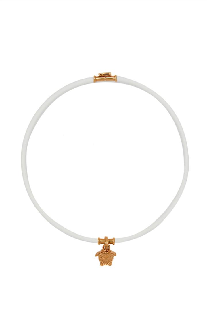 Moda Operandi Versace Medusa Painted Choker Necklace