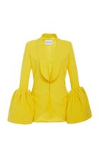 Prabal Gurung Tulip-sleeve Crepe Blazer