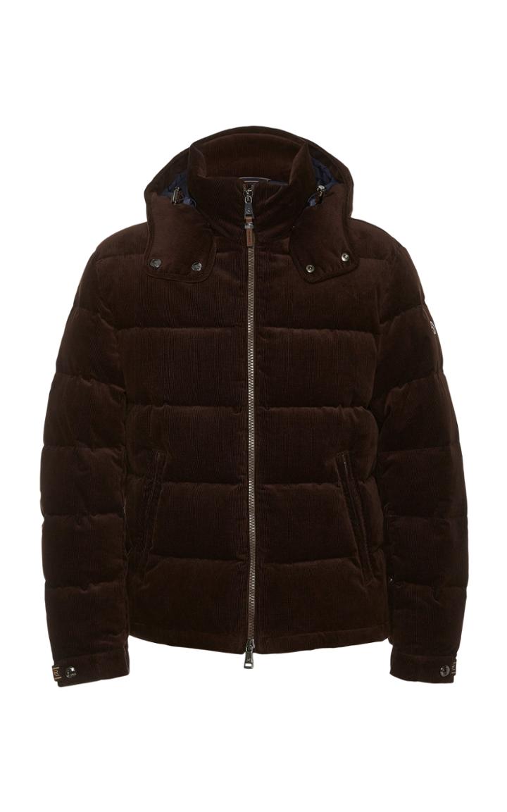 Ralph Lauren Skidmore Hooded Quilted Cotton-corduroy Jacket