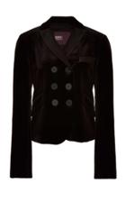 Bibhu Mohapatra Double Breasted Velvet Jacket