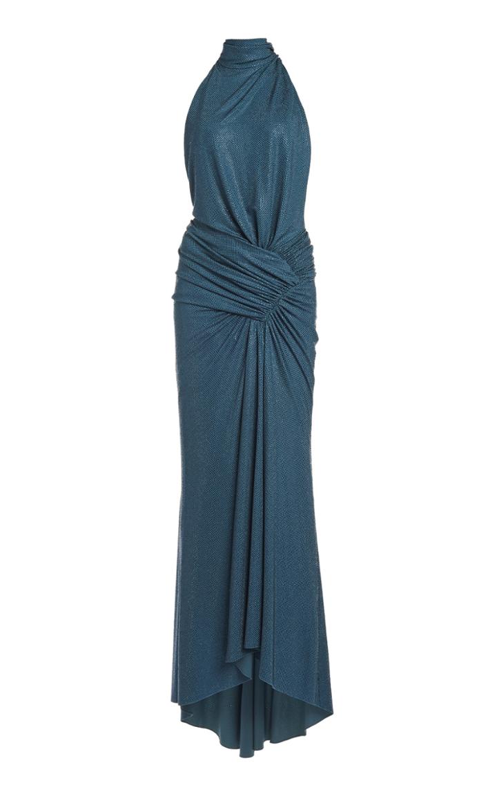 Moda Operandi Alexandre Vauthier Micro Crystal High Neck Gown