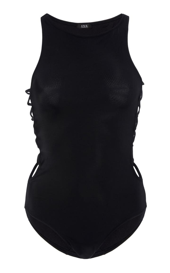 Oye Swimwear Stella Lace Up One Piece Swimsuit