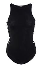 Oye Swimwear Stella Lace Up One Piece Swimsuit