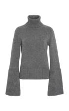 Michael Kors Collection Bell Sleeve Cashmere Turtleneck Sweater