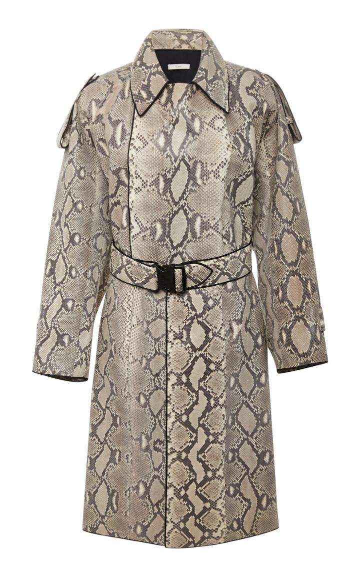 Tome Snakeskin Trenchcoat