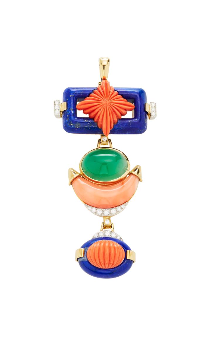 David Webb Couture Totem Pendant