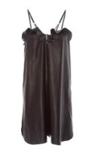 Carven Leather Strappy Dress