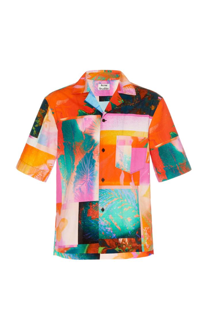 Acne Studios Simon Printed Sateen Shirt