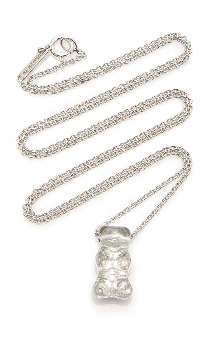 Lauren X Khoo Gummy Bear 18k White Gold Crystal And Diamond Necklace