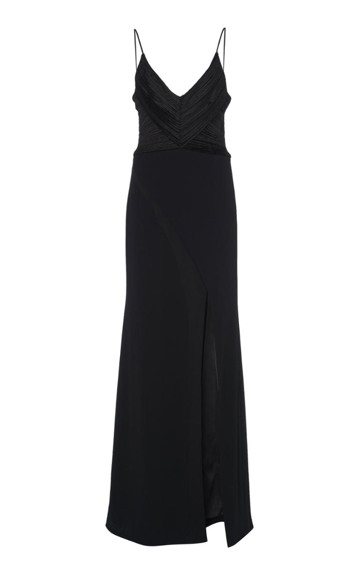 Galvan Petal V Neck Dress