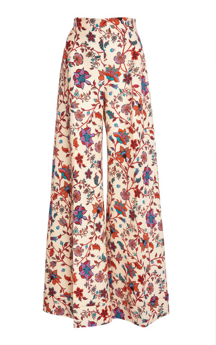 Rebecca De Ravenel Printed Jacquard Pant
