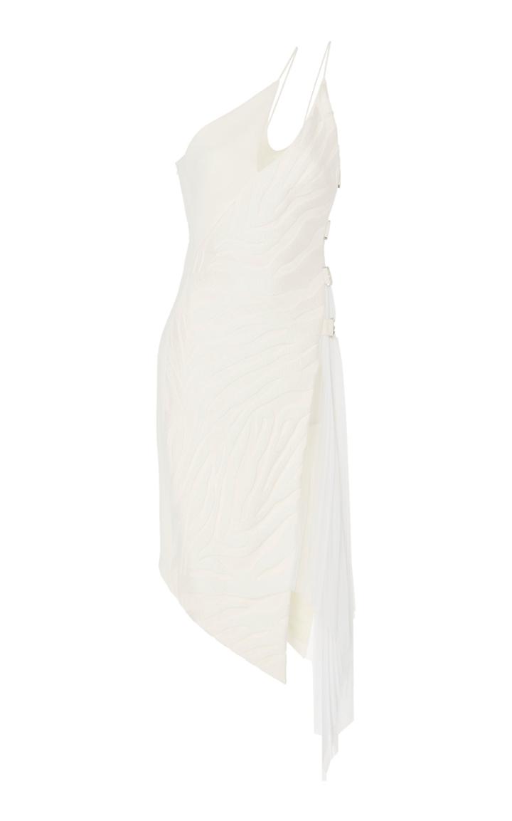 Moda Operandi David Koma Asymmetric Double-layer Cotton-blend Dress Size: 8