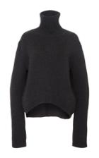 Ellery Charcoal Mia High Collar Cropped Jumper