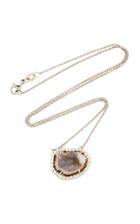 Kimberly Mcdonald One-of-a-kind Light Grey Geode Pendant