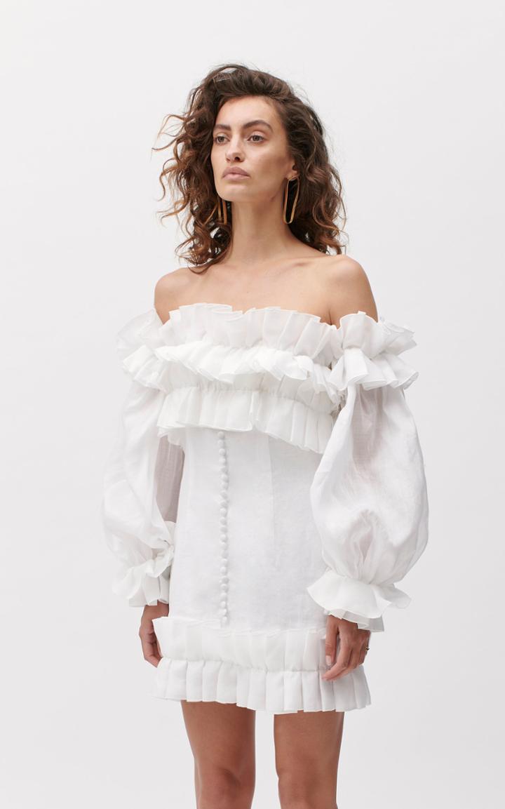 Moda Operandi Joslin Alison Linen Ramie Dress Size: 8