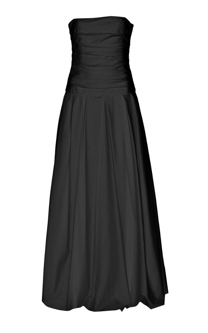 Khaite Ingrid Strapless Cotton-taffeta Gown