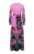 Moda Operandi Valentino Printed Silk Jumpsuit Size: 36