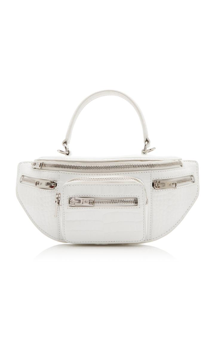 Alexander Wang Attica Croc-embossed Leather Bag