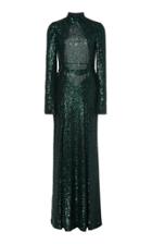 Galvan Modern Love Sequin-embellished Cady Backless Dress