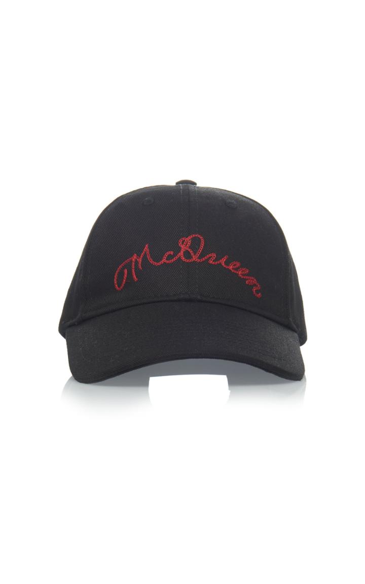 Alexander Mcqueen Logo-embroidered Cotton-twill Hat