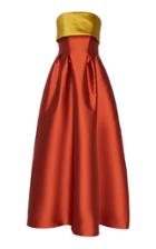 Viktor & Rolf Graphic Band Strapless Gown