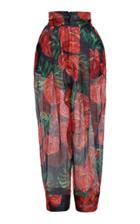 Moda Operandi Dolce & Gabbana High-rise Floral Organza Pants Size: 36
