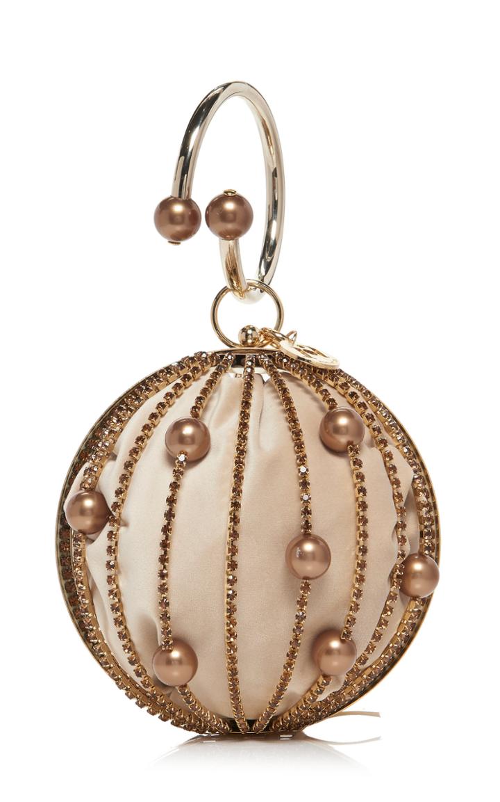 Rosantica Sasha Bead-embellished Brass Bag