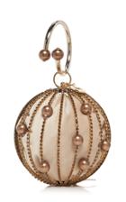 Rosantica Sasha Bead-embellished Brass Bag