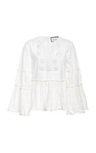 Alexis Melita Embellished Eyelet Top
