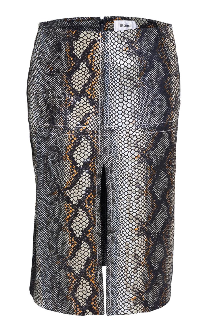 Stand Studio Andrea Split Lamb Leather Skirt