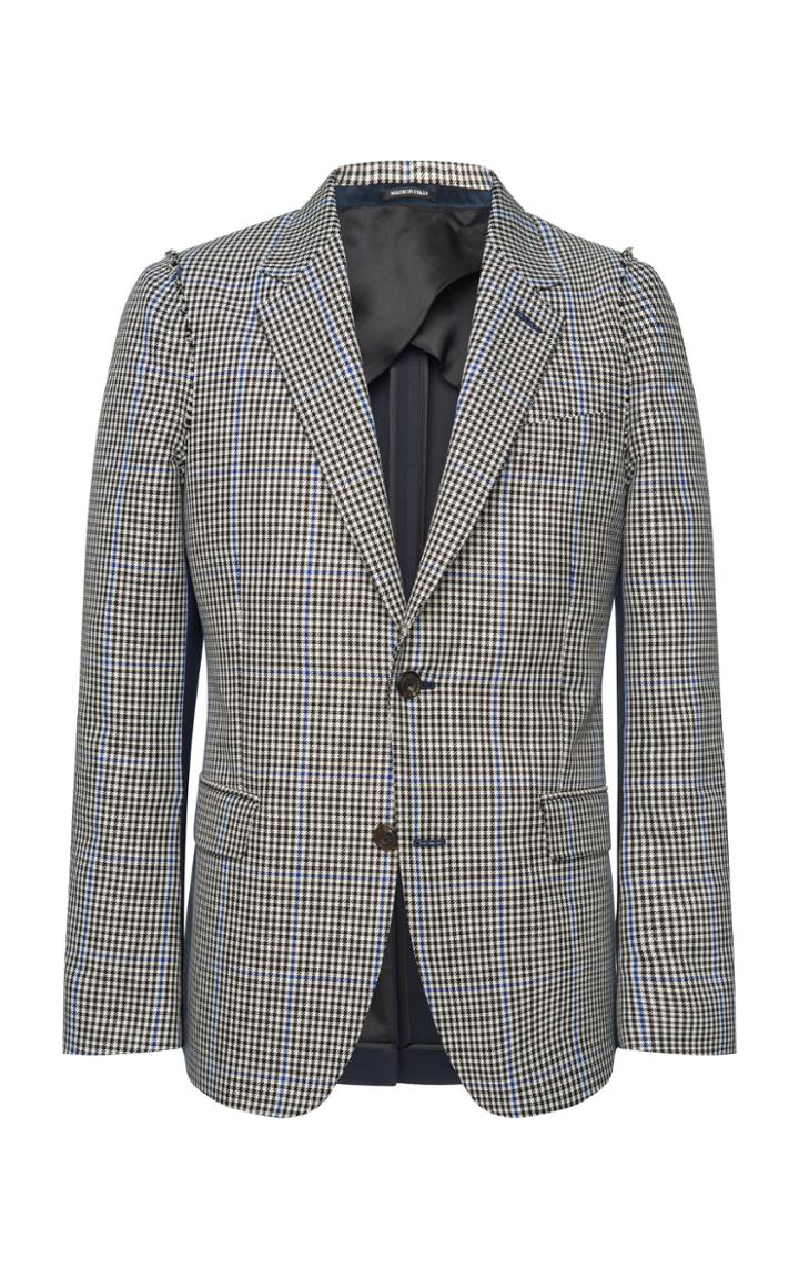 Alexander Mcqueen Checked Wool-blend Blazer